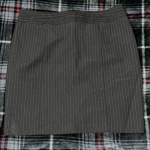 Classic Black Pinstripe Skirt